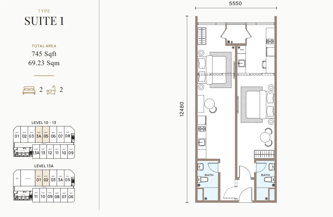 Suite 1 floor plan
