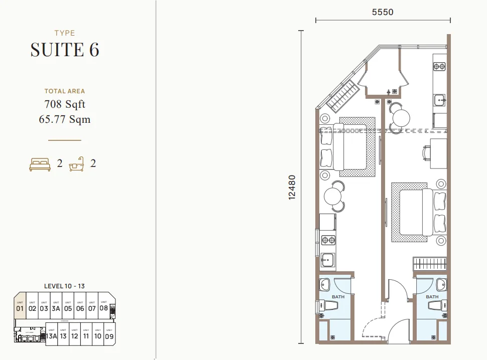 Suite 6 floor plan